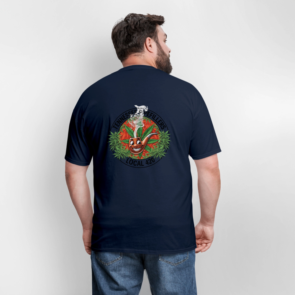 TENNESSEE PIPEFILLERS LOCAL 420 Men's T-Shirt - navy