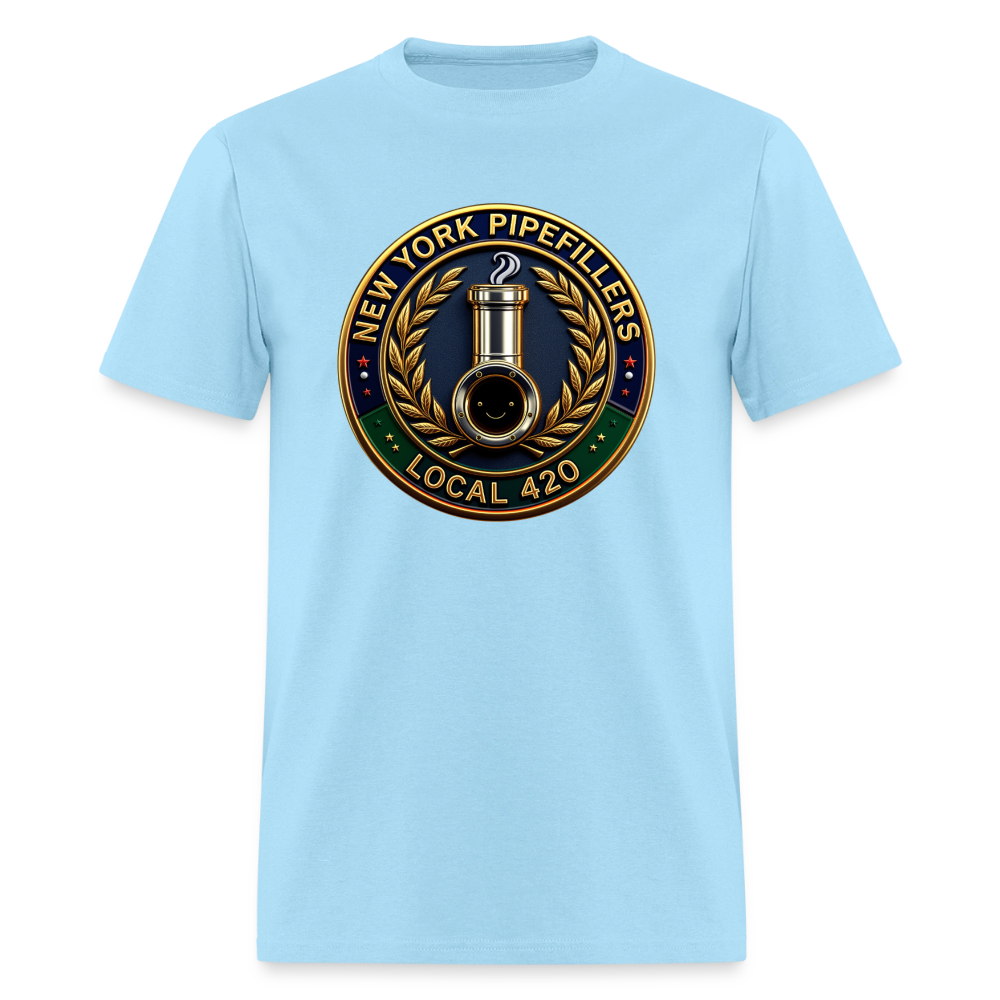 NEW YORK PIPEFILLERS LOCAL 420 Men's T-Shirt - powder blue