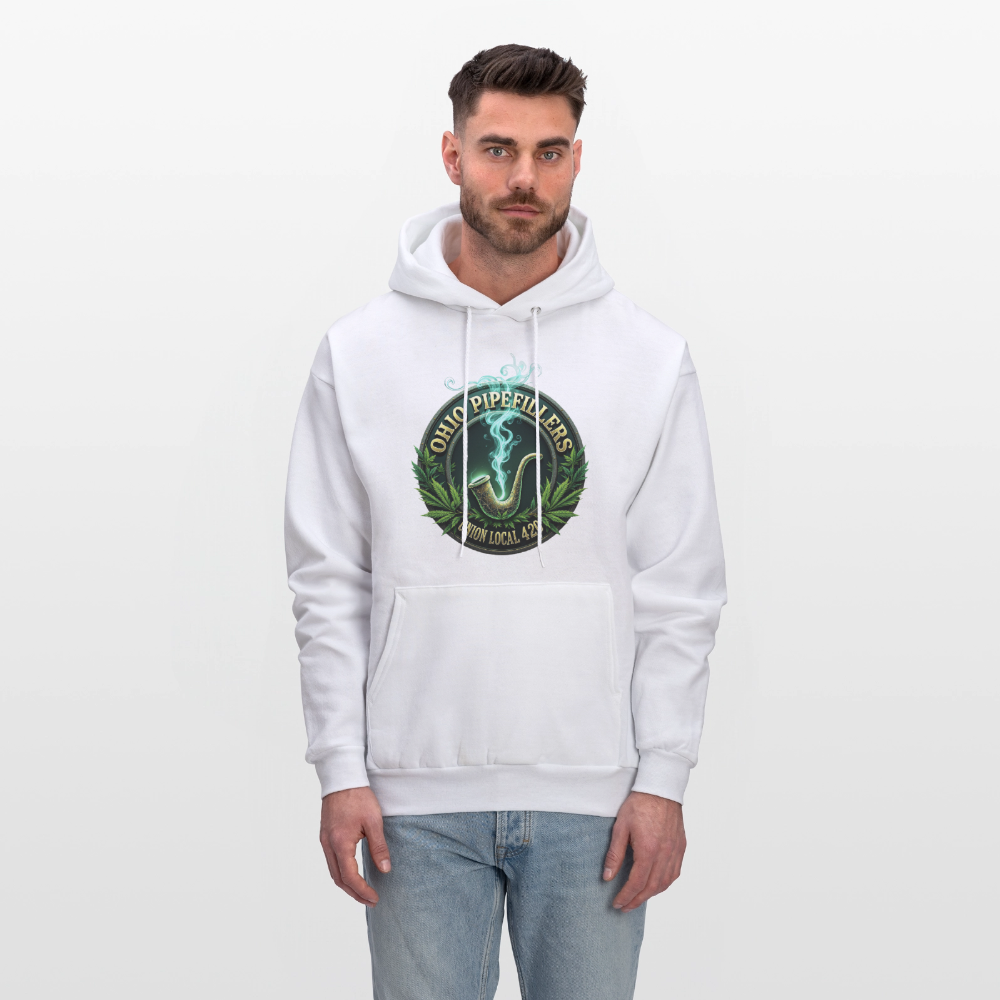 OHIO PIPEFILLERS UNION LOCAL 420 Men's Hoodie - white