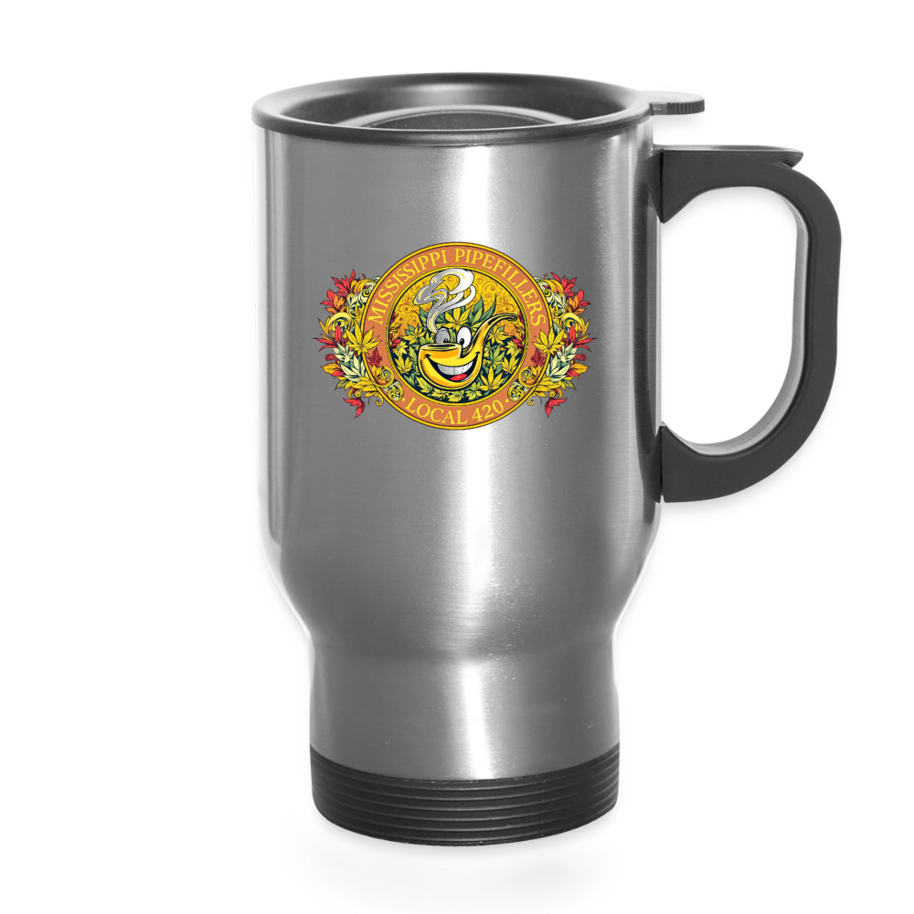 MISSISSIPPI PIPEFILLERS LOCAL 420 14oz Stainless Steel Travel Mug - silver