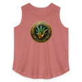 ILLINOIS PIPEFILLERS LOCAL 420 F/B EMBLEMS Women's Curvy Relaxed Tank Top - mauve