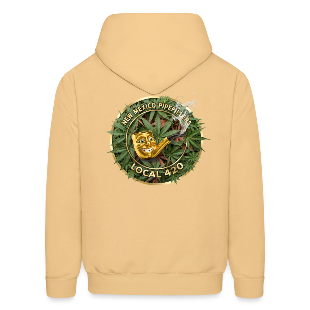 NEW MEXICO PIPEFILLERS LOCAL 420 Men's Hoodie - light gold 