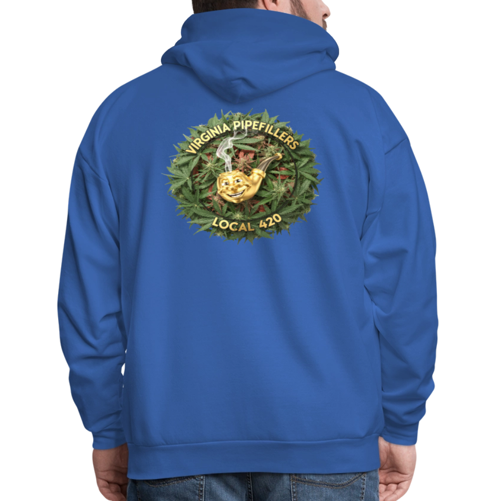 VIRGINIA PIPEFILLERS LOCAL 420 F/B DESIGN Men's  Hoodie - royal blue