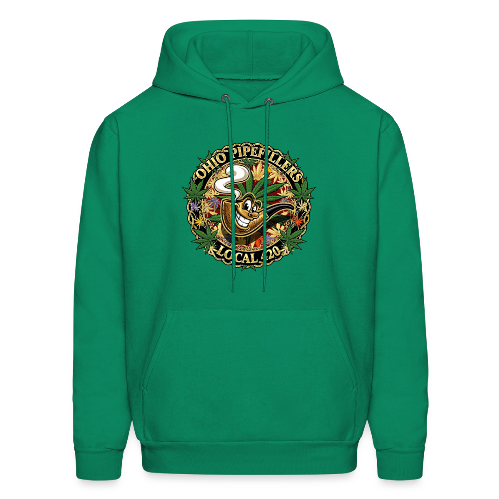 OHIO PIPEFILLERS LOCAL 420 Men's Hoodie - kelly green