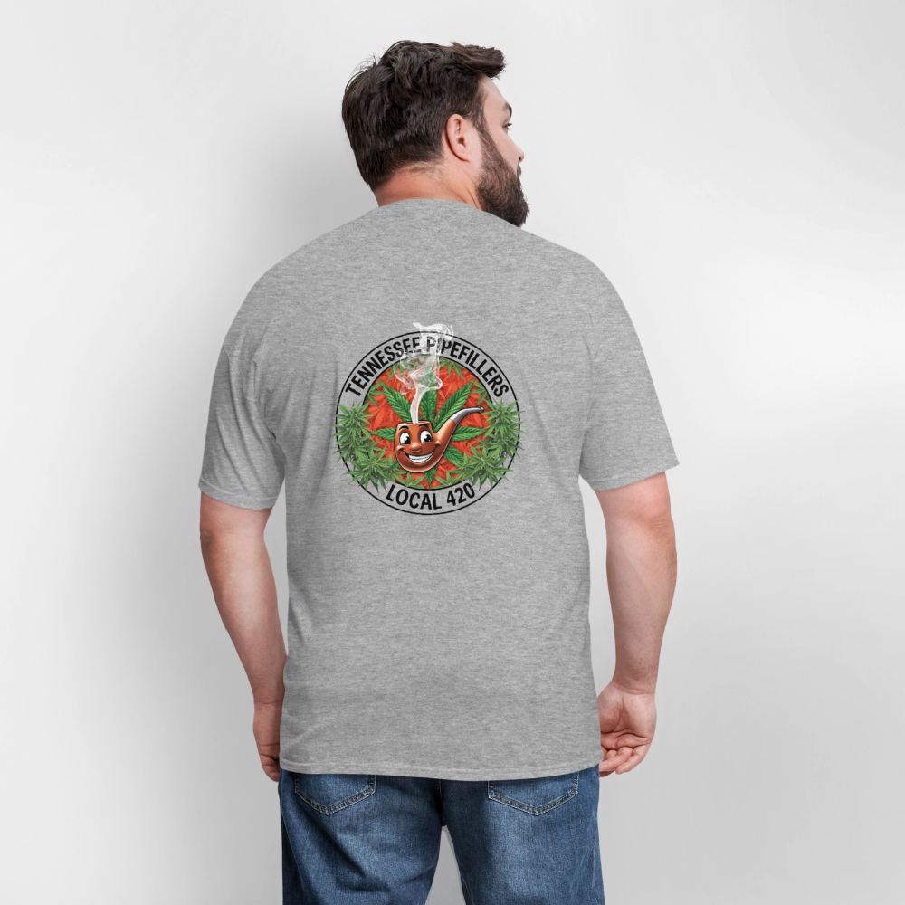 TENNESSEE PIPEFILLERS LOCAL 420 Men's T-Shirt - heather gray