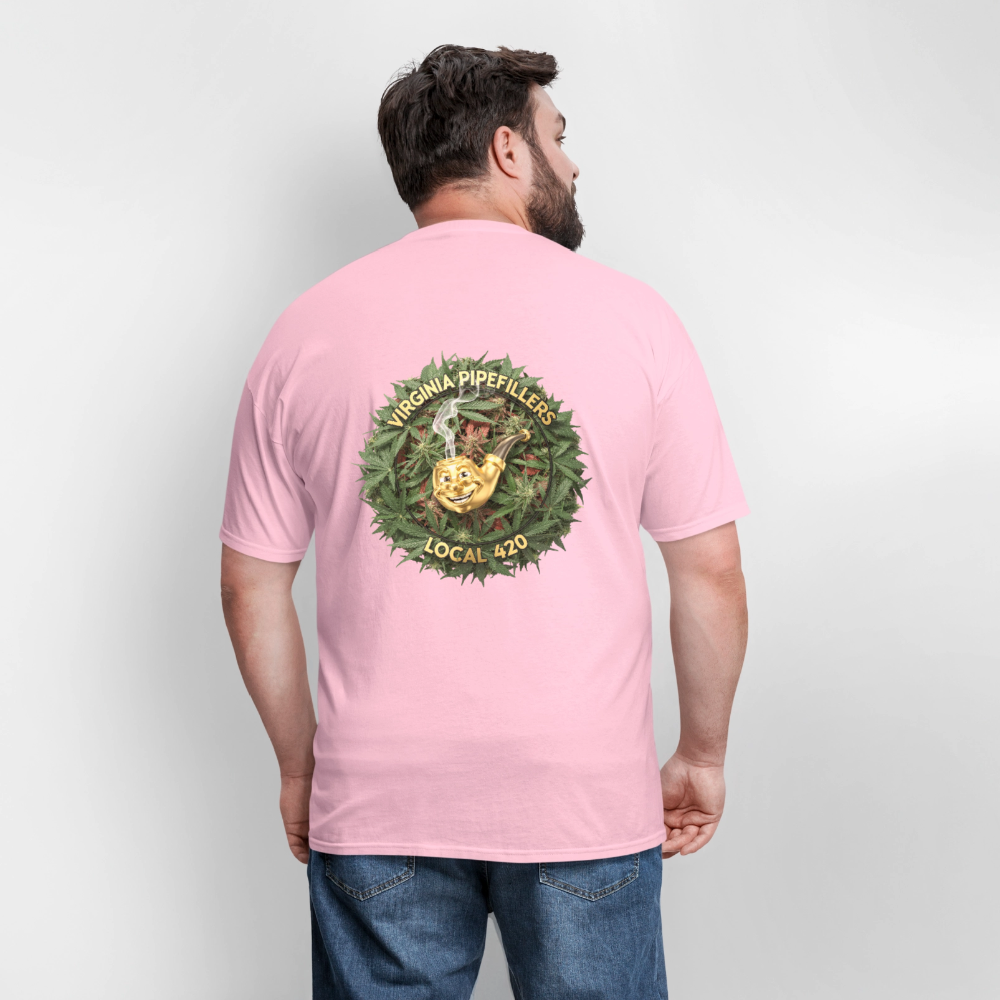 VIRGINIA PIPEFILLERS LOCAL 420 F/B DESIGN Men's T-Shirt - pink