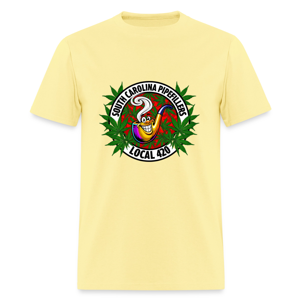 SOUTH CAROLINA PIPEFILLERS LOCAL 420 F/B DESIGN Men's T-Shirt - cornsilk