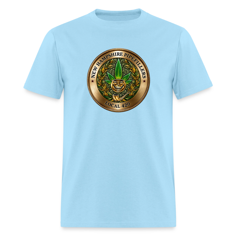 NEW HAMPSHIRE PIPEFILLERS UNION LOCAL 420 Men's T-Shirt - powder blue