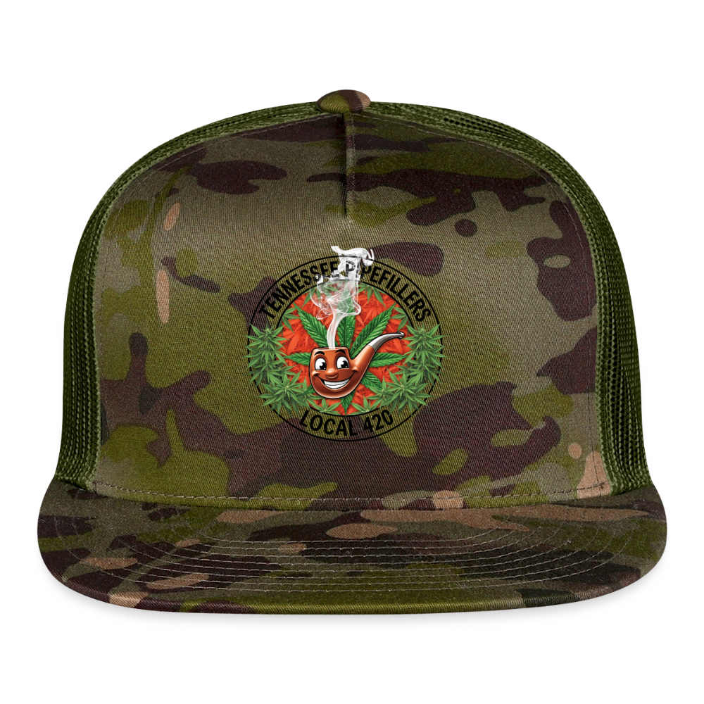 TENNESSEE PIPEFILLERS LOCAL 420 Trucker Hat - MultiCam\green