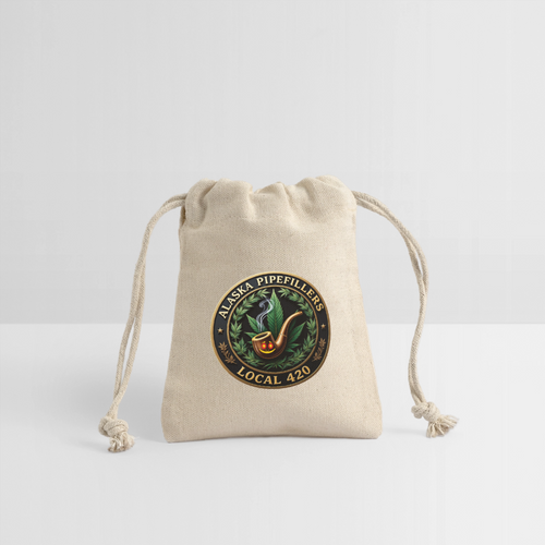 ALASKA PIPEFILLERS LOCAL 420 Reusable Gift Bag - Natural