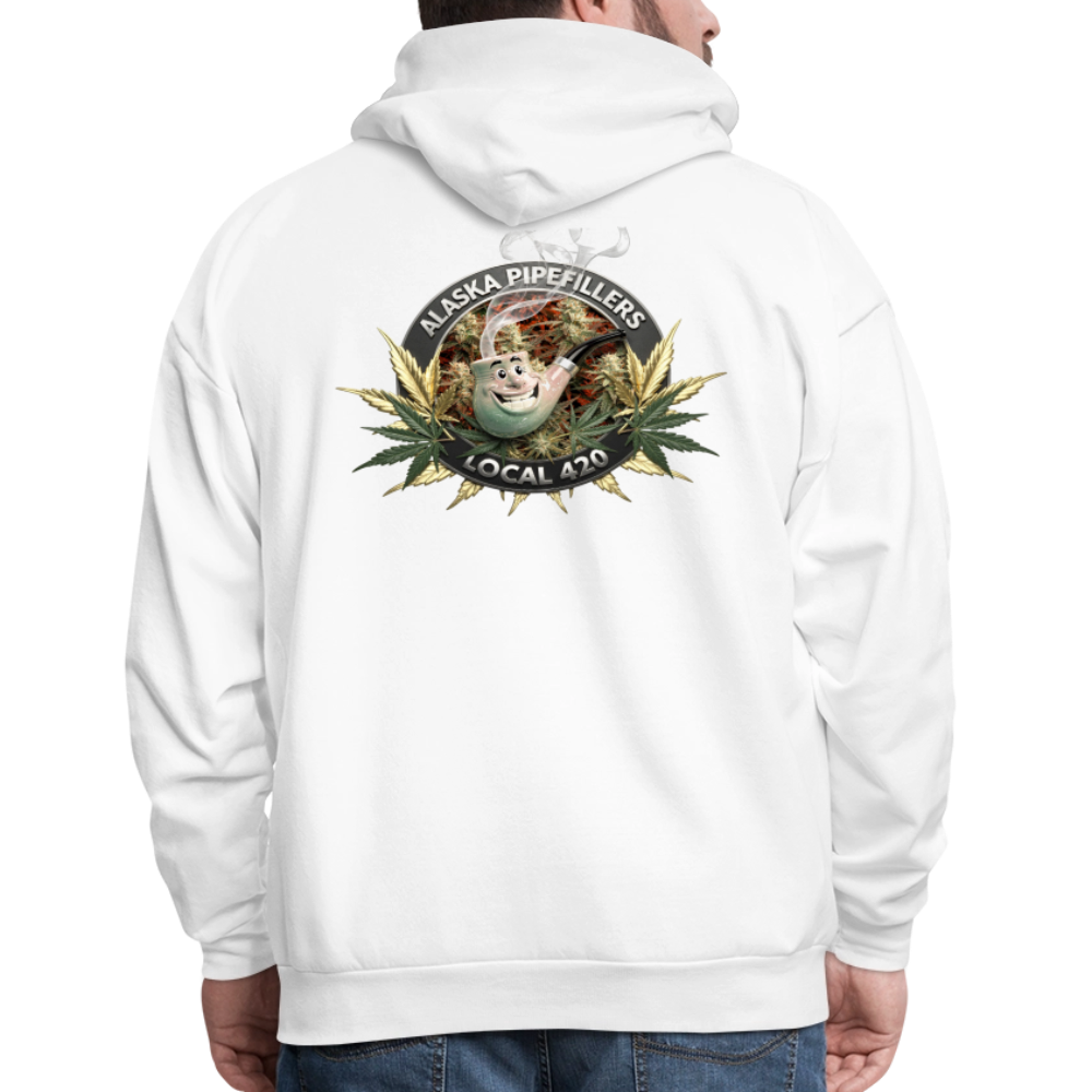ALASKA  PIPEFILLERS LOCAL 420 F/B DESIGN Men's Hoodie - white
