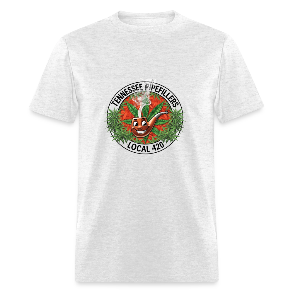 TENNESSEE PIPEFILLERS LOCAL 420 Men's T-Shirt - light heather gray