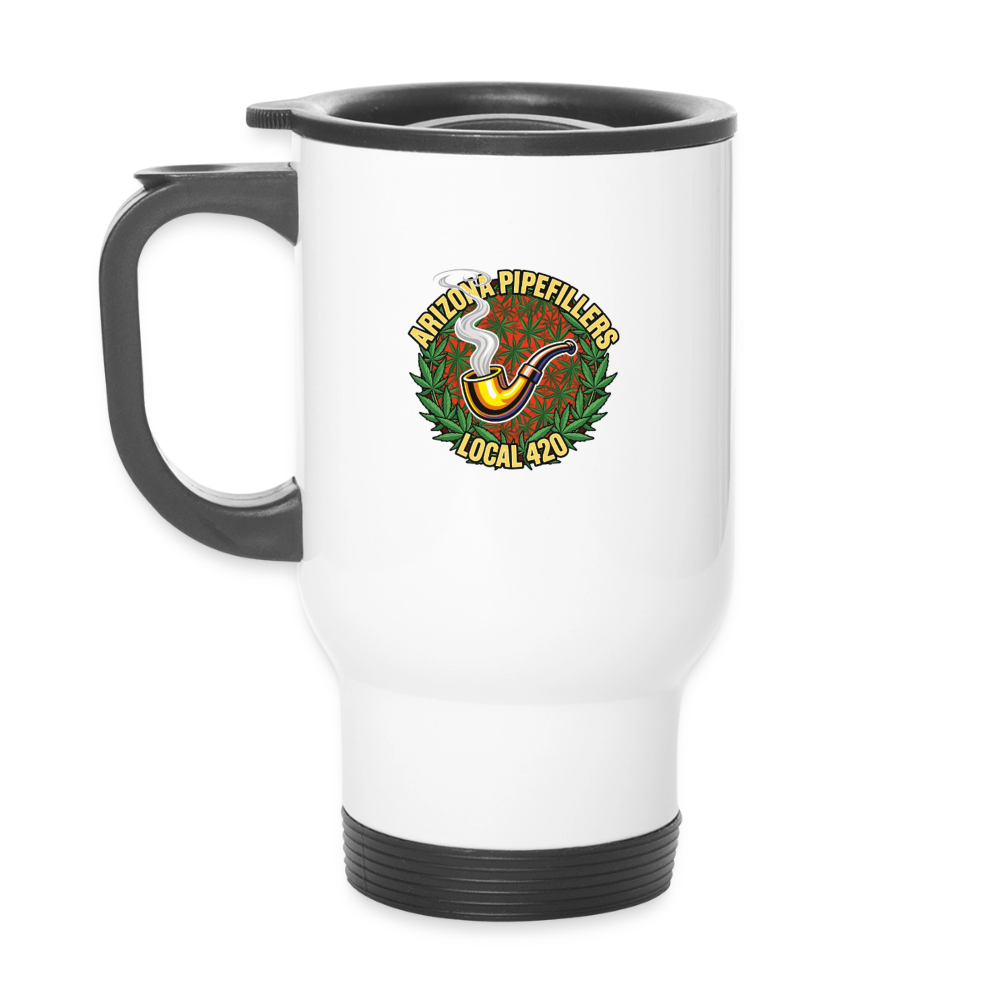 ARIZONA PIPEFILLERS LOCAL 420 40oz stainless Steel Travel Mug - white