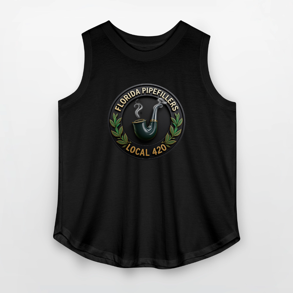 FLORIDA PIPEFILLERS LOCAL 420 Women's Curvy Relaxed Tank Top - black
