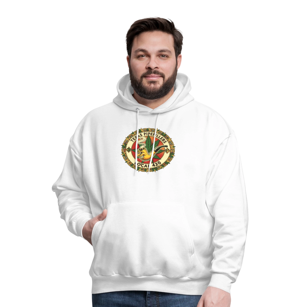 TEXAS PIPEFILLERS LOCAL 420 Men's Hoodie - white