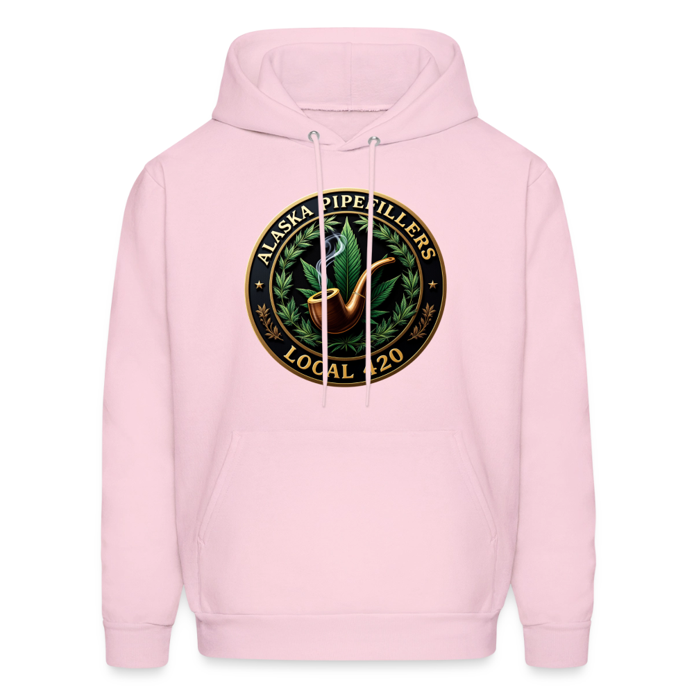 ALASKA PIPEFILLERS LOCAL 420 Men's Hoodie - pale pink