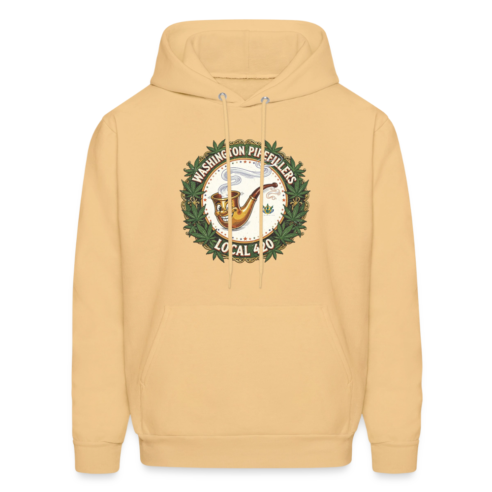 WASHINGTON PIPEFILLERS LOCAL 420 Men's Hoodie - light gold 