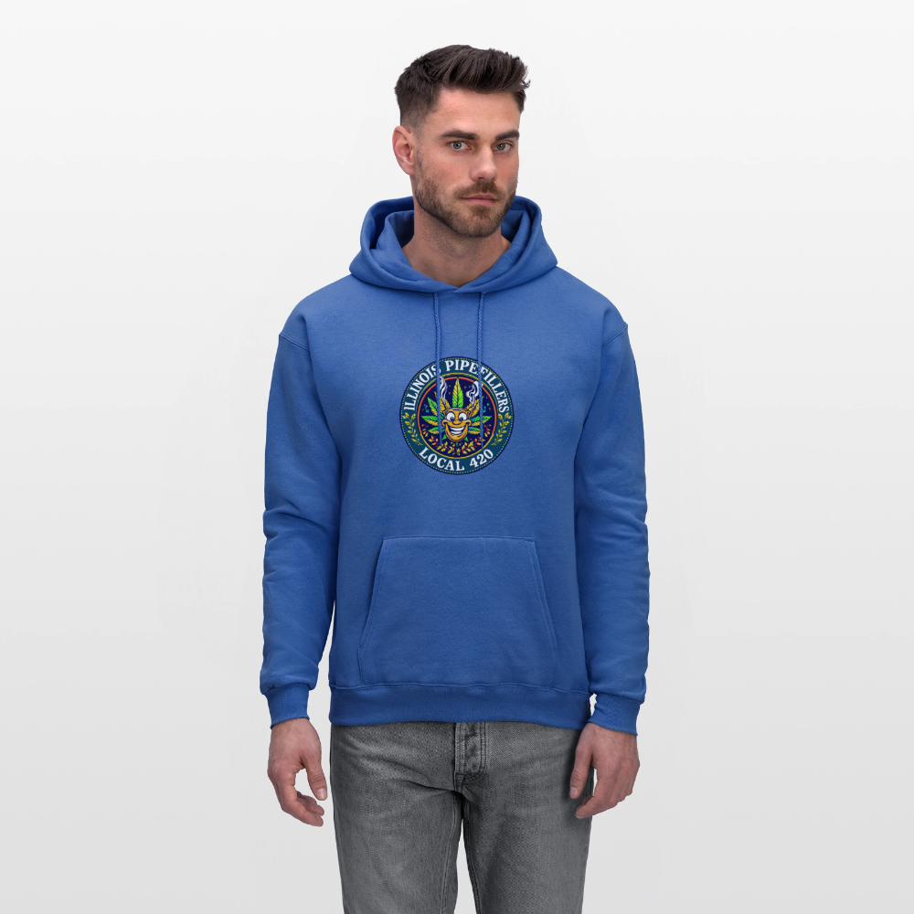 ILLINOIS PIPEFILLERS LOCAL 420 F/B DESIGN Men's Hoodie - royal blue