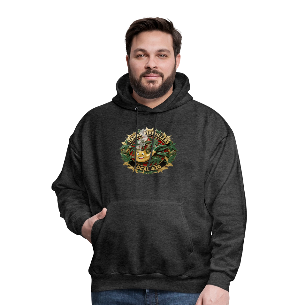 HAWAII PIPEFILLERS LOCAL 420 F/B DESIGN Men's Hoodie - charcoal grey