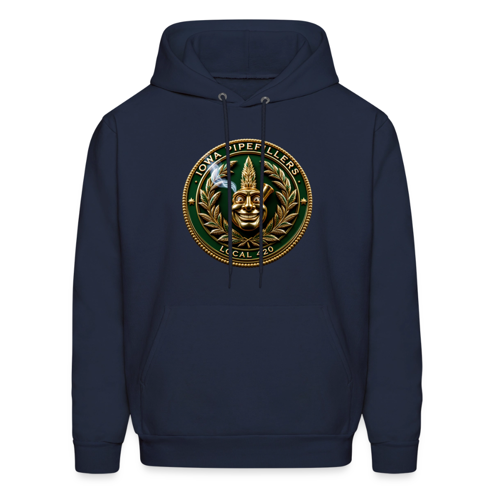 IOWA PIPEFILLERS LOCAL 420 F/B DESIGN Men's Hoodie - navy