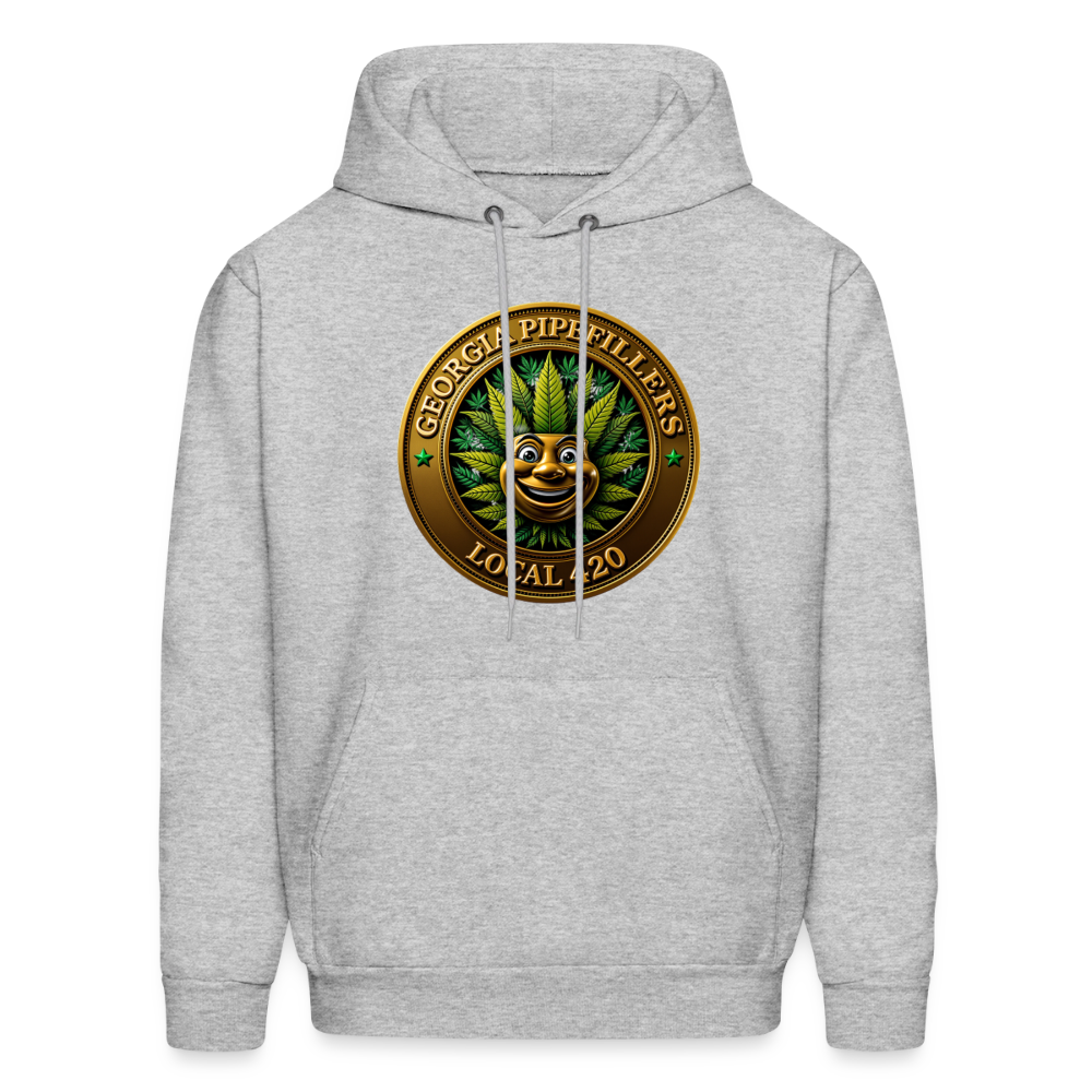 GEORGIA PIPEFILLERS LOCAL 420 F/B DESIGN Men's Hoodie - heather gray