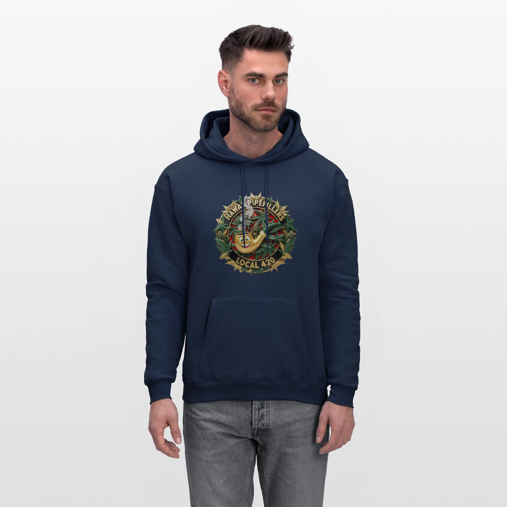 HAWAII PIPEFILLERS LOCAL 420 F/B DESIGN Men's Hoodie - navy