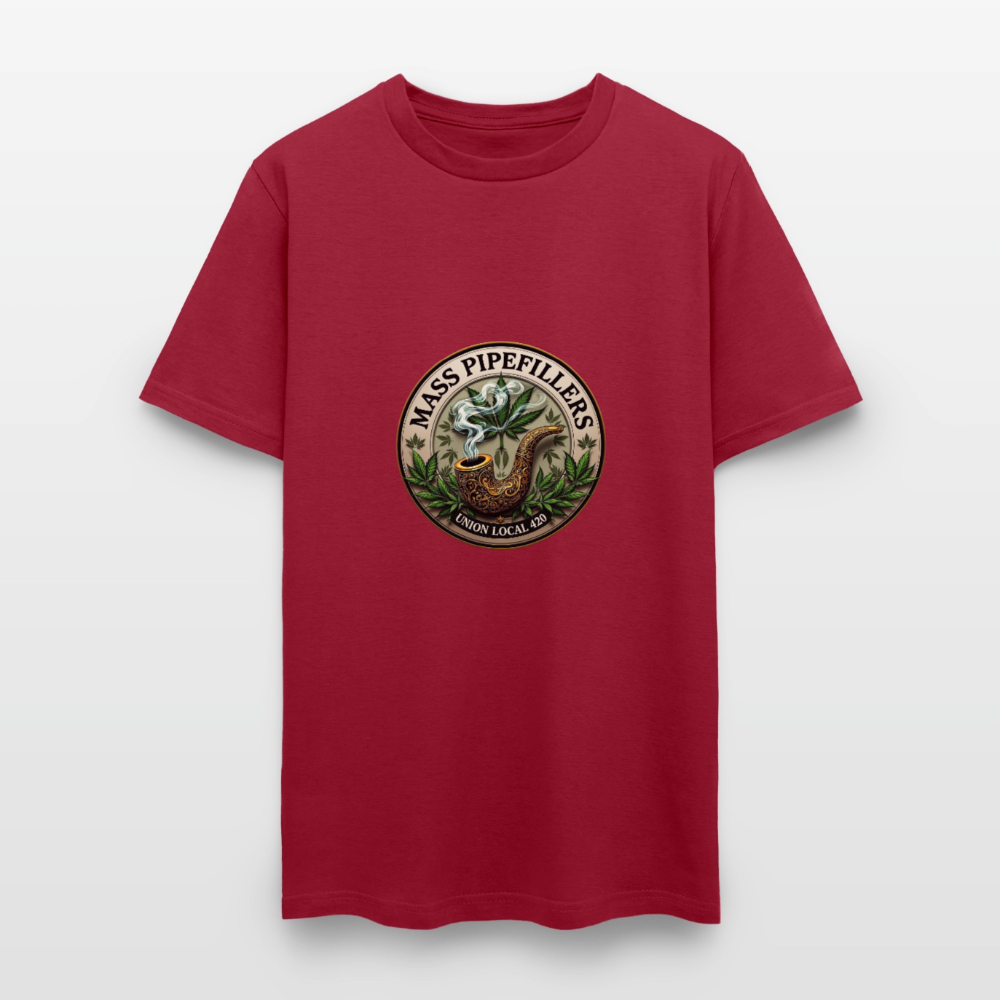 MASS PIPEFILLERS UNION LOCAL 420 Men's T-Shirt - dark red