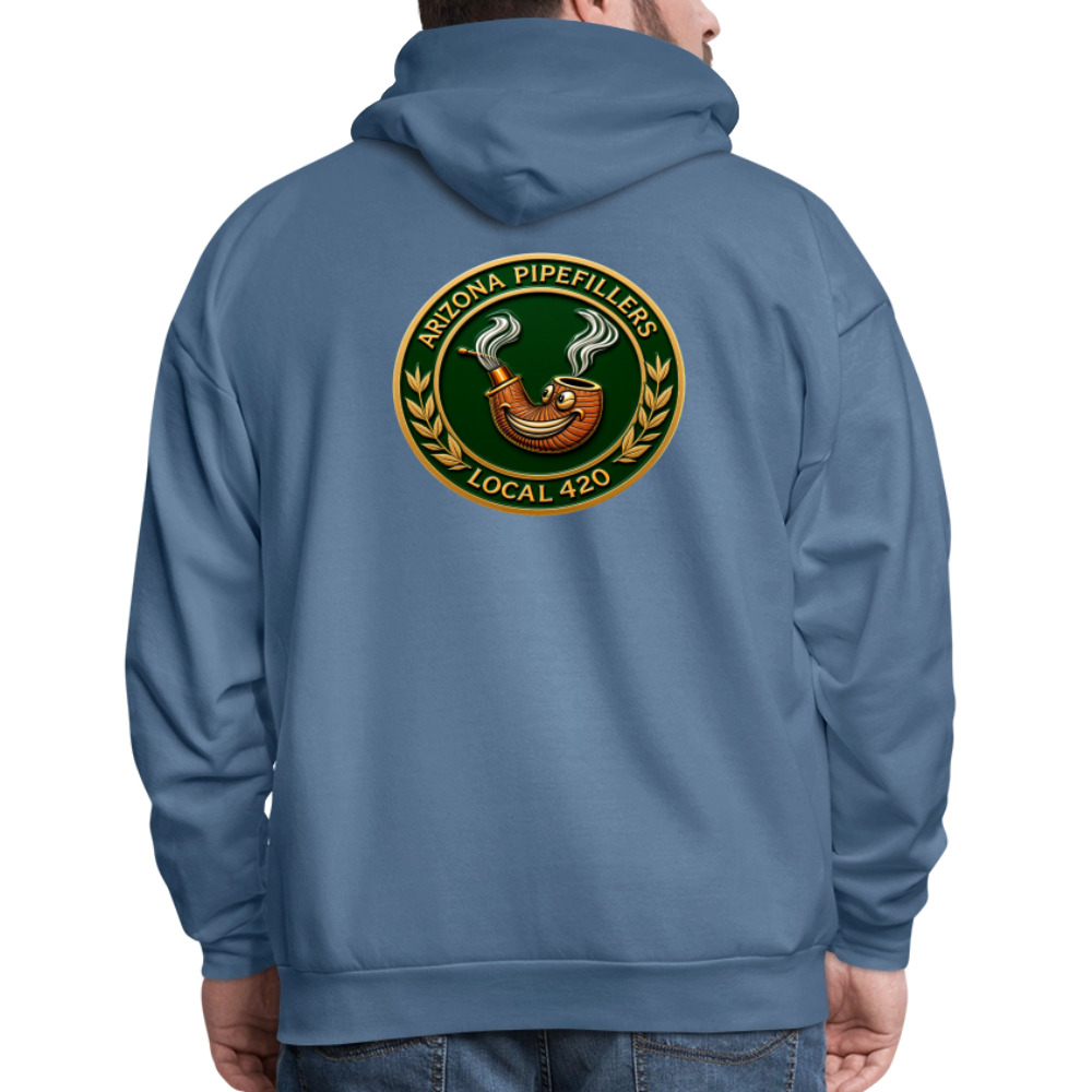 ARIZONIA PIPEFILLERS LOCAL 420 F/B DESIGN Men's Hoodie - denim blue