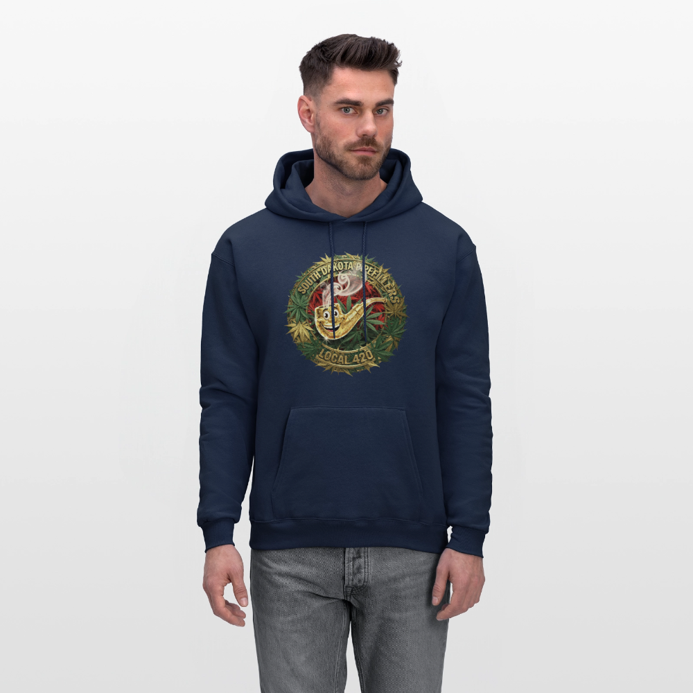 SOUTH DAKOTA PIPEFILLERS LOCAL 420  F/B DESIGN Men's Hoodie - navy