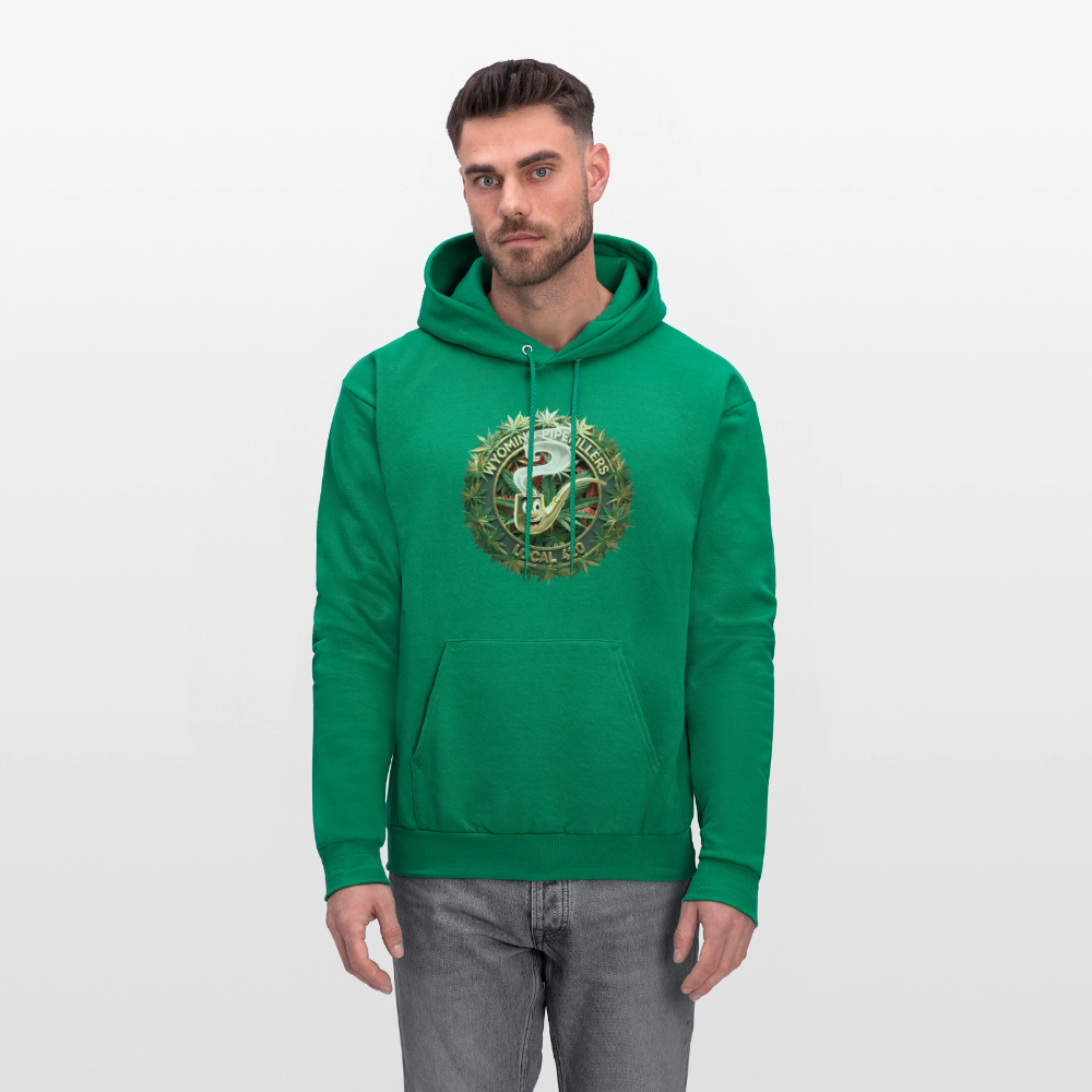 WYOMING PIPEFILLERS LOCAL 420 Men's Hoodie - kelly green