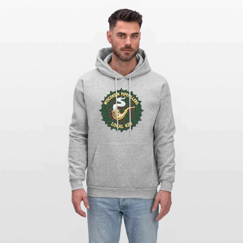 WISCONSIN PIPEFILLERS LOCAL 420 Men's Hoodie - heather gray