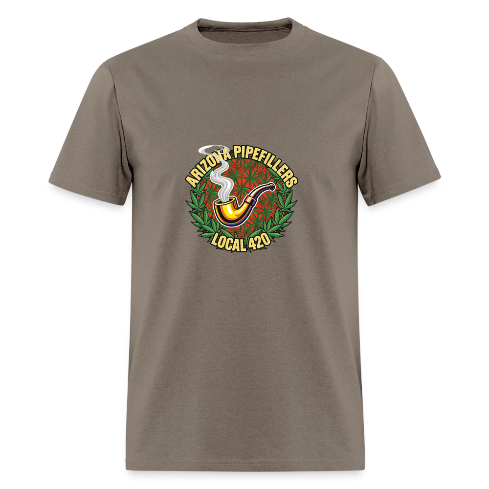 ARIZONA PIPEFILLERS LOCAL 420  F/B DESIGN Men's T-Shirt - safari