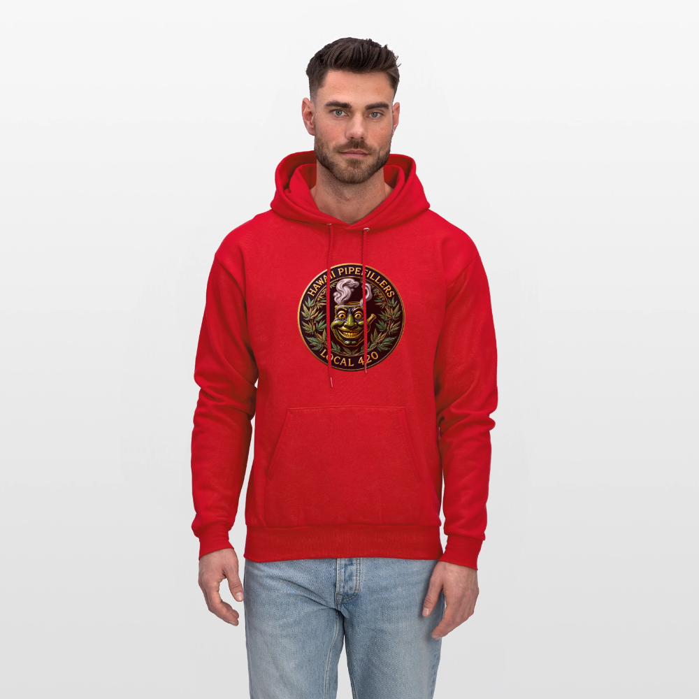 HAWAII PIPEFILLERS LOCAL 420 Men's Hoodie - red