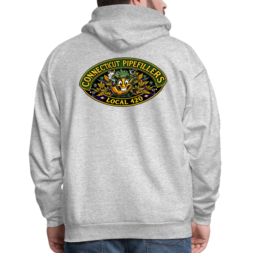 CONNECTICUT PIPEFILLERD LOCAL 420 F/B DESIGN Men's Hoodie - heather gray