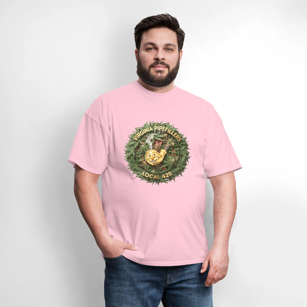 VIRGINIA PIPEFILLERS LOCAL 420 F/B DESIGN Men's T-Shirt - pink