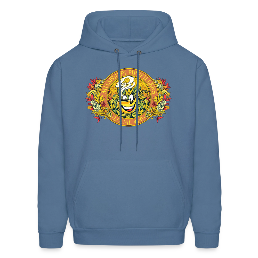 MISSISSIPPI PIPEFILLERS LOCAL 420 F/B DESIGNS Men's Hoodie - denim blue