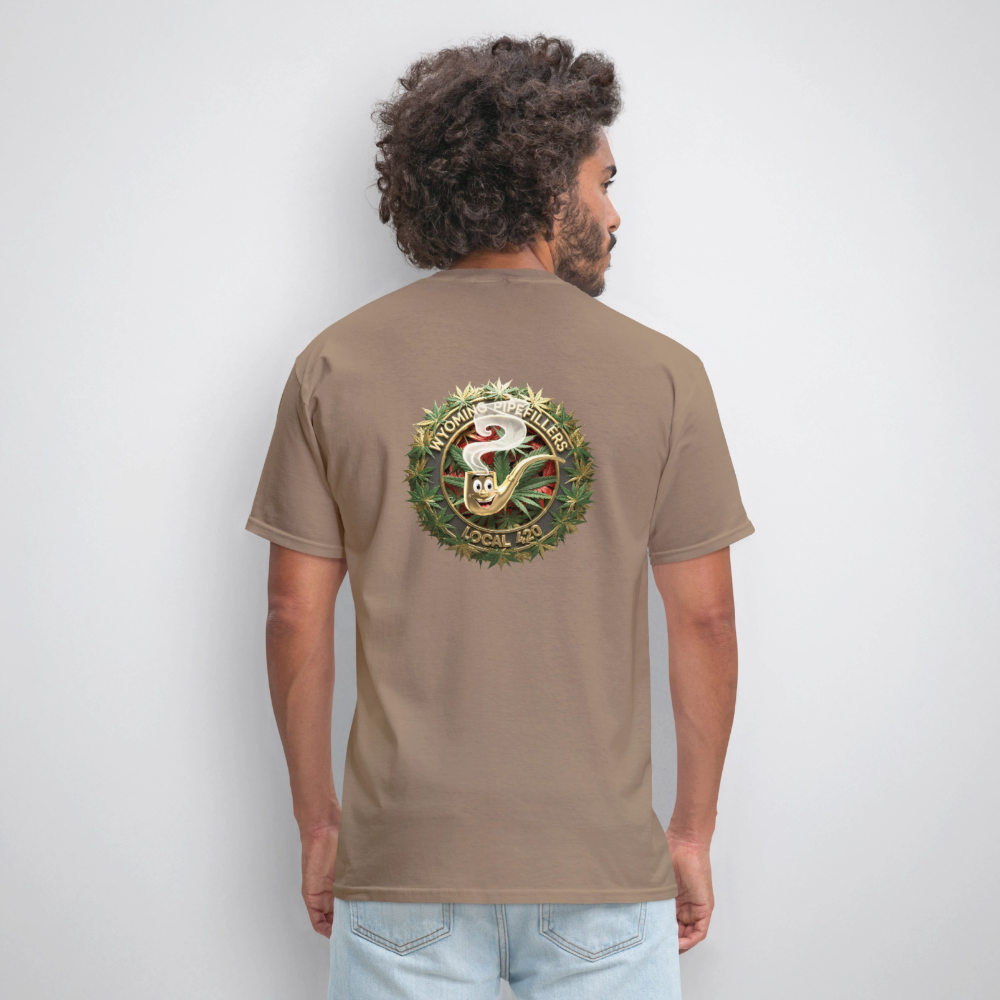 WYOMING PIPEFILLERS LOCAL 420 F/B DESIGN Men's Hoodie - safari