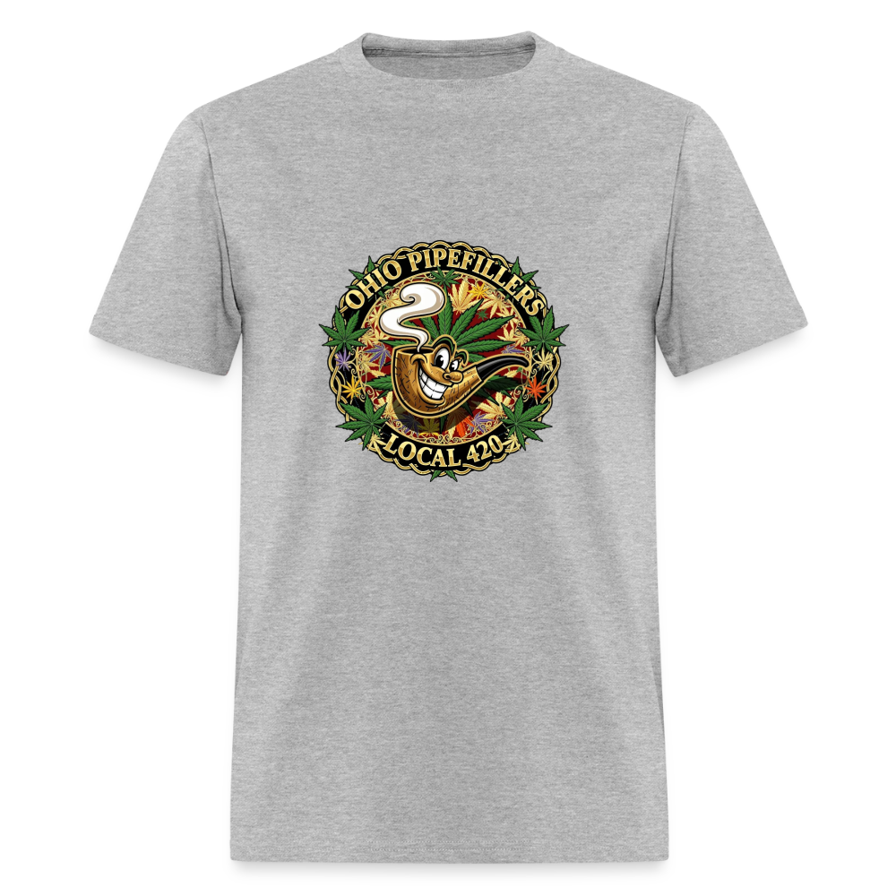 OHIO PIPEFILLERS LOCAL 420 Men's T-Shirt - heather gray