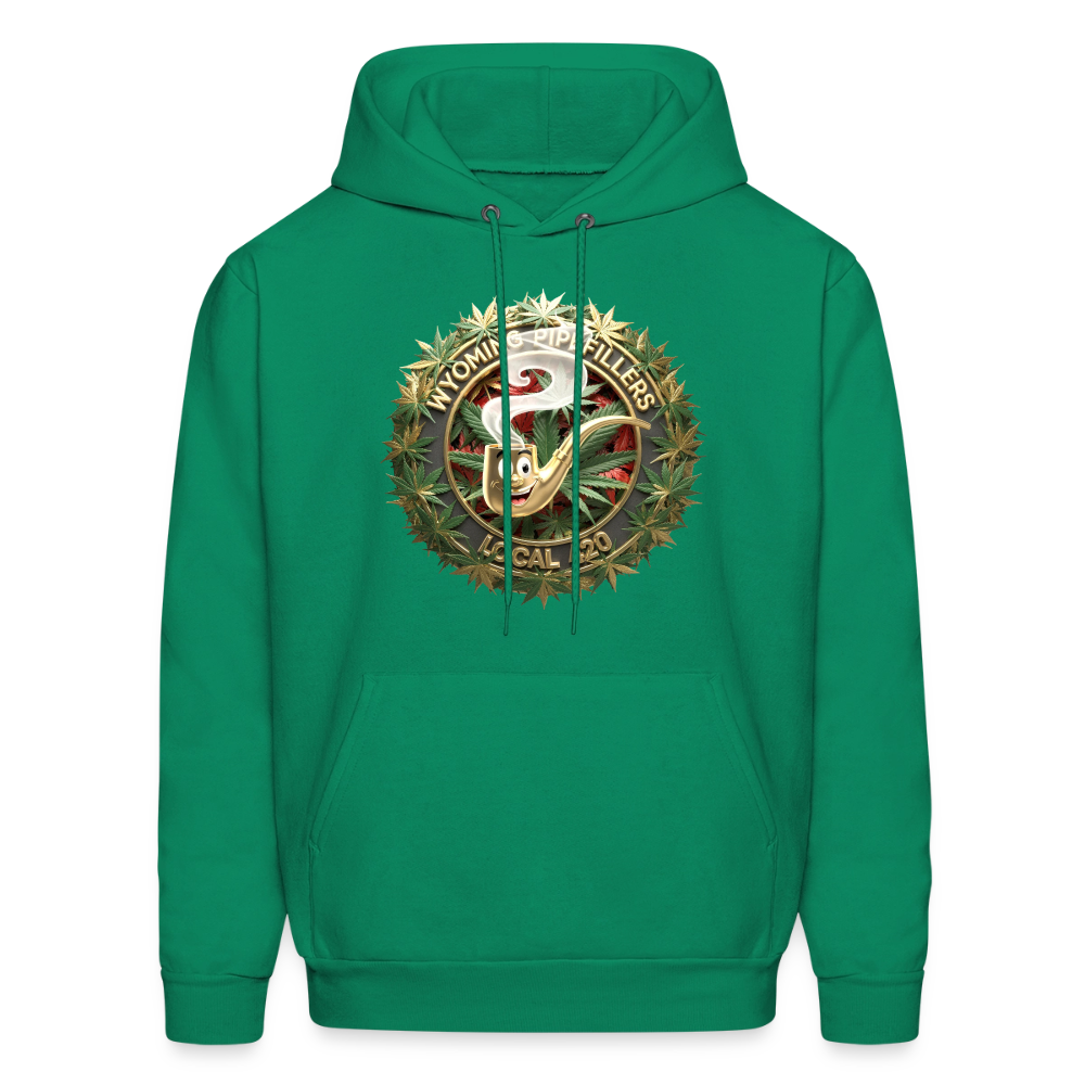 WYOMING PIPEFILLERS LOCAL 420 F/B DESIGN Men's Hoodie - kelly green