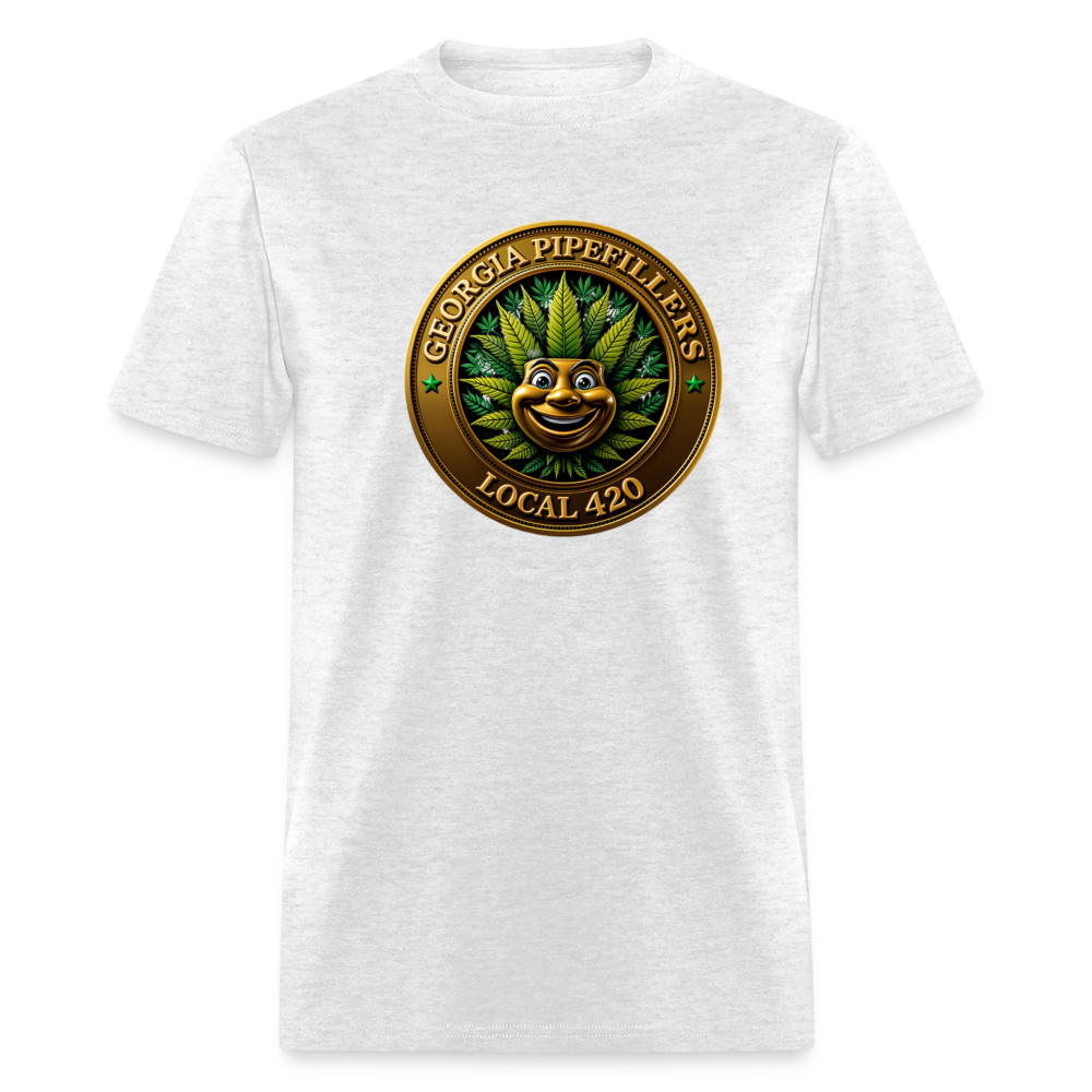 GEORGIA PIPEFILLERS LOCAL 420 F/B DESIGN  Men's T-Shirt - light heather gray