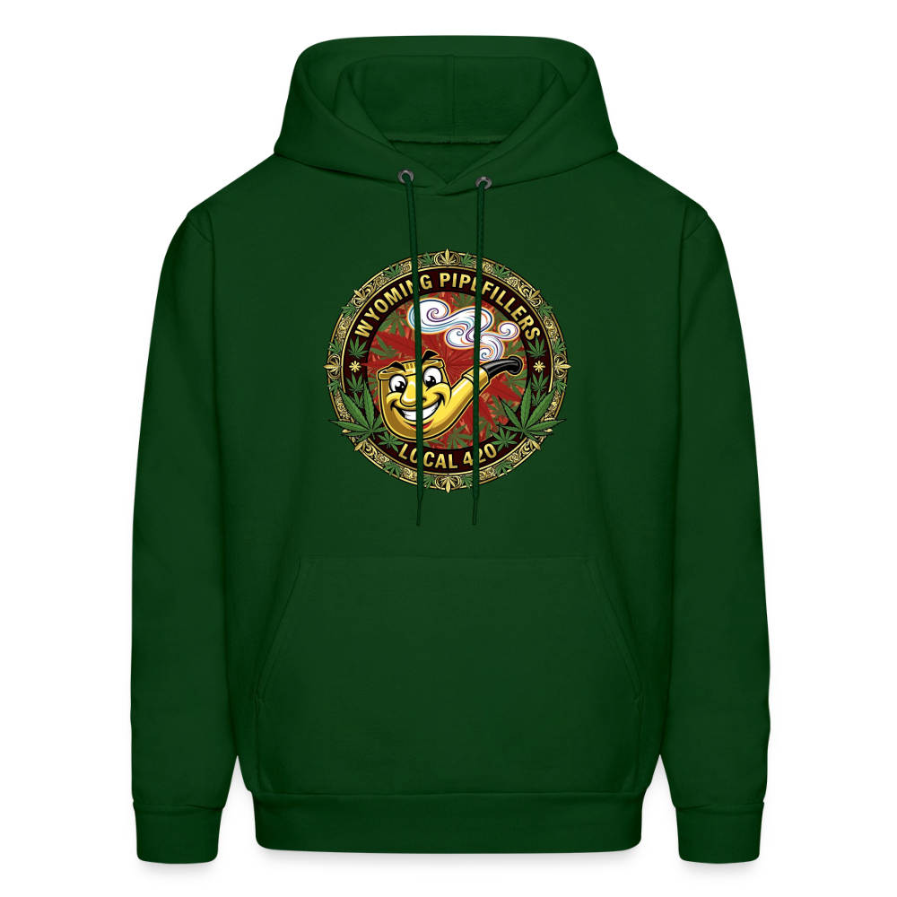 WYOMING PIPEFILLERS LOCAL 420 Men's Hoodie - forest green