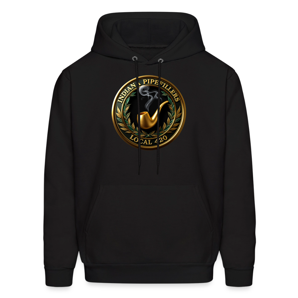 INDIANA PIPEFILLERS LOCAL 420 F/B DESIGN Men's Hoodie - black