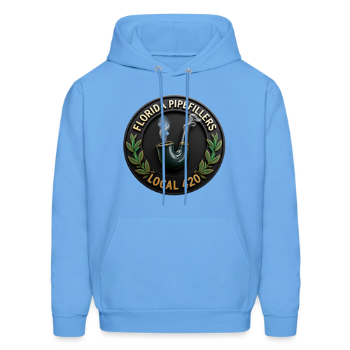 FLORIDA PIPEFILLERS LOCAL 420 F/B DESIGN Men's Hoodie - carolina blue