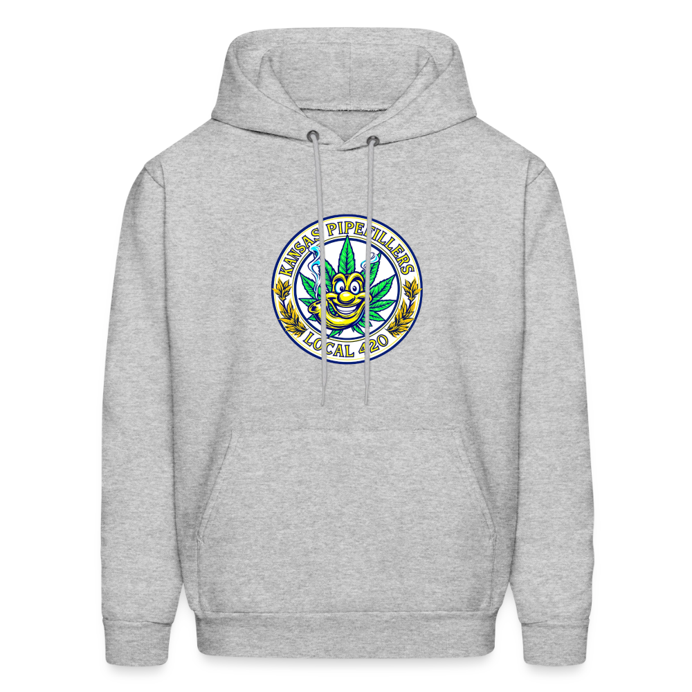 KANSAS PIPEFILLERS LOCAL 420 F/B DESIGNS Men's Hoodie - heather gray