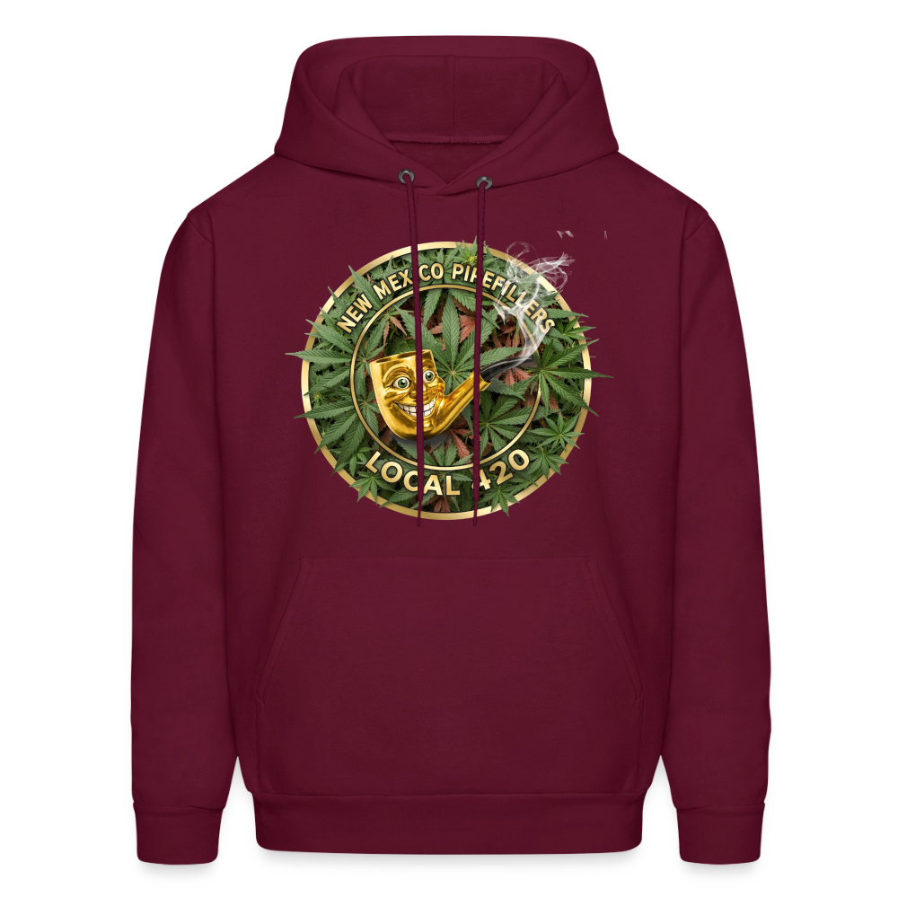 NEW MEXICO PIPEFILLERS LOCAL 420 Men's Hoodie - burgundy