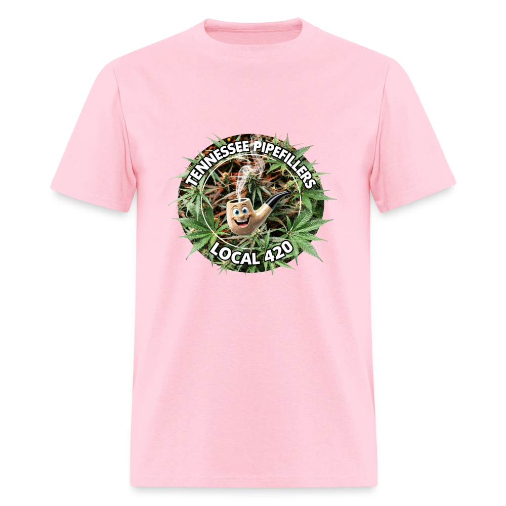 TENNESSEE PIPEFILLERS LOCAL 420 F/B DESIGN Men's T-Shirt - pink