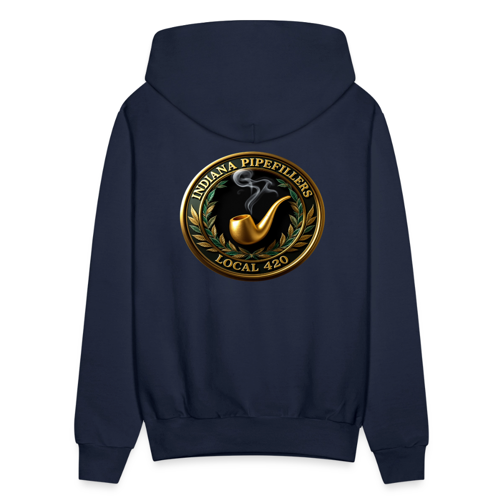 INDIANA PIPEFILLERS LOCAL 420 F/B DESIGN Men's Hoodie - navy