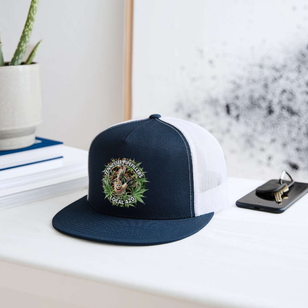 TENNESSEE PIPEFILLERS LOCAL 420 Trucker Hat - navy/white
