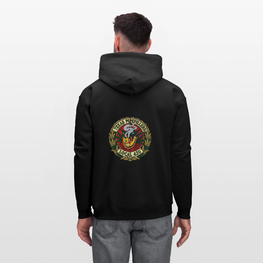 TEXAS PIPEFILLERS LOCAL 420 F.B DESIGN Men's Hoodie - black