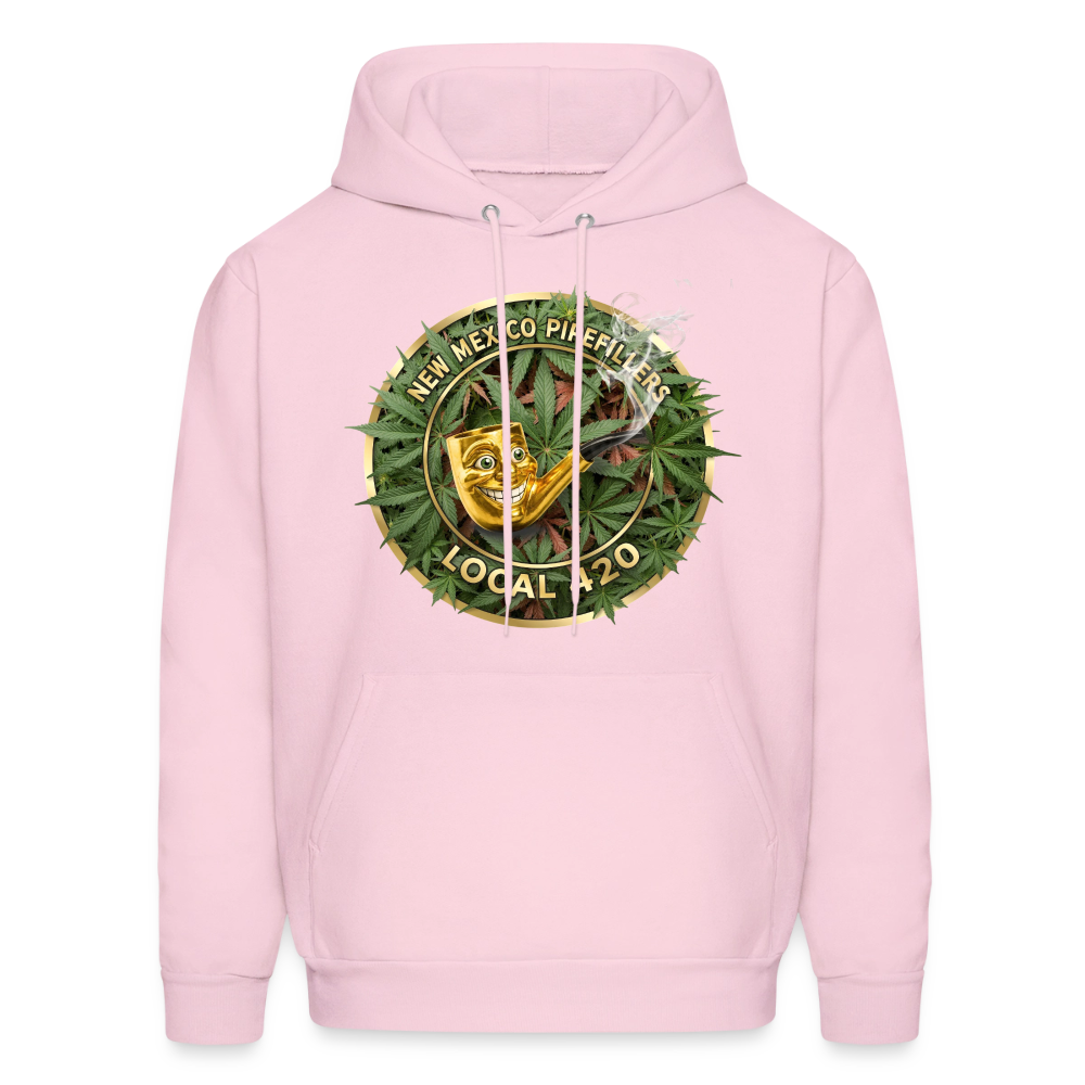NEW MEXICO PIPEFILLERS LOCAL 420 Men's Hoodie - pale pink